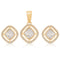 Elegant White Stone Pendant & Earring Set - Sitarahub Sitarahub,