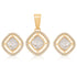 Elegant White Stone Pendant & Earring Set - Sitarahub Sitarahub,
