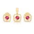 Rose Radiance Pendant Set in Gold Finish - Sitarahub Sitarahub,
