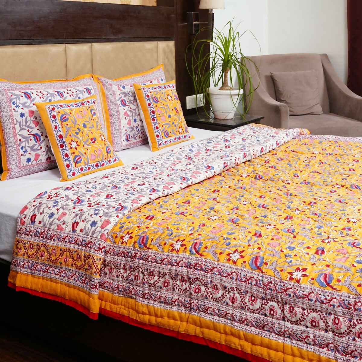 Organic Handmade Jaipur Quilt