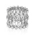Statement 92.5 Sterling Silver Ring with Clear CZ Stones - Sitarahub Sitarahub,