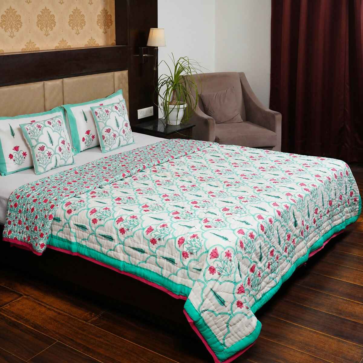 Organic Handmade Jaipur Quilt