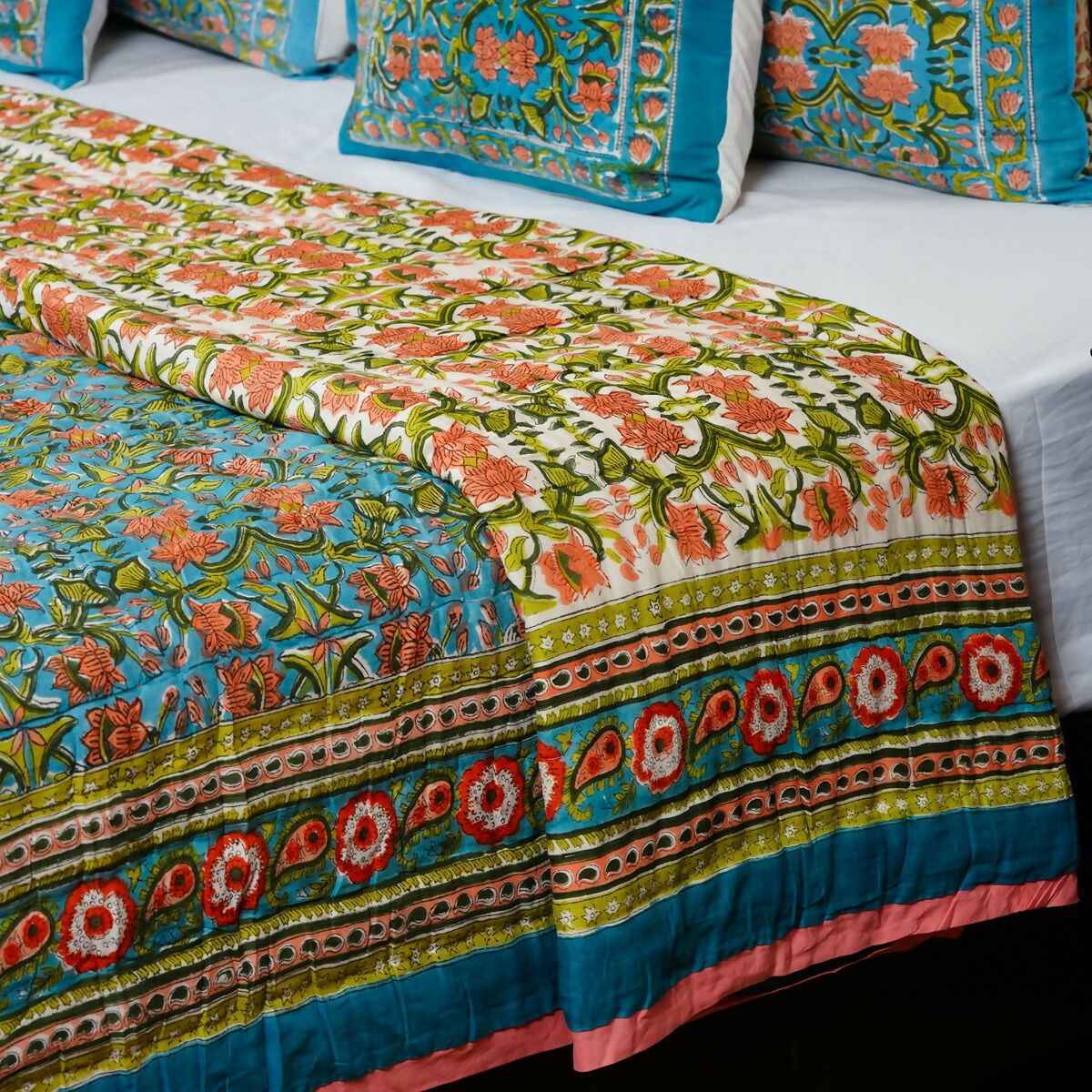 Organic Handmade Jaipur Quilt