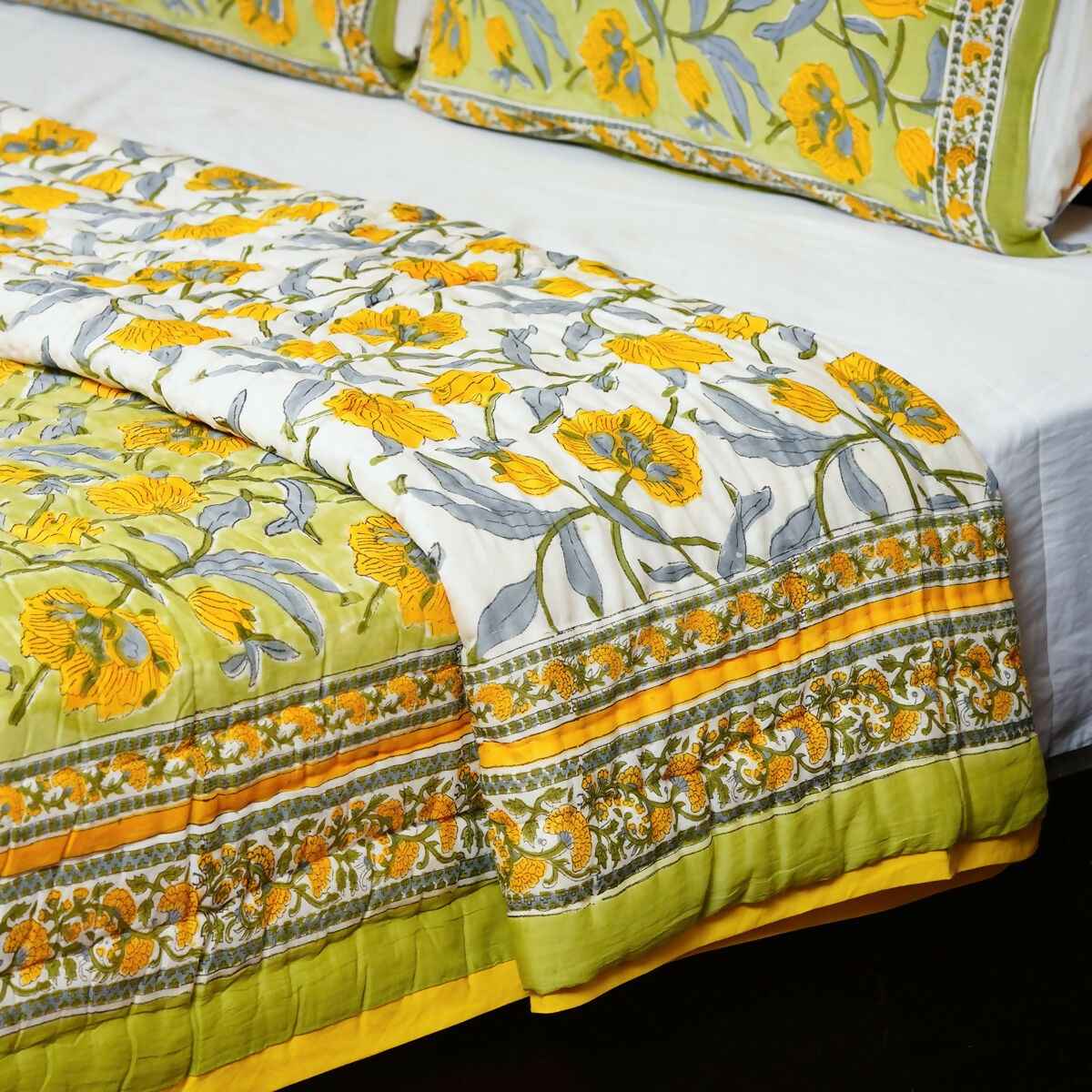 Organic Handmade Jaipur Quilt