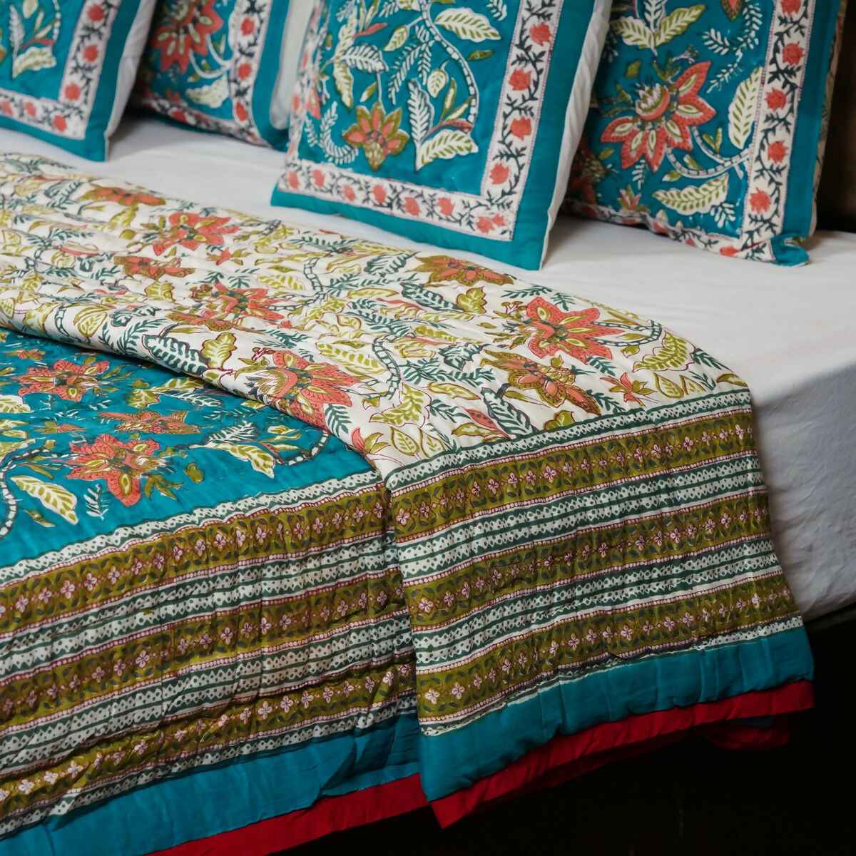 Organic Handmade Jaipur Quilt