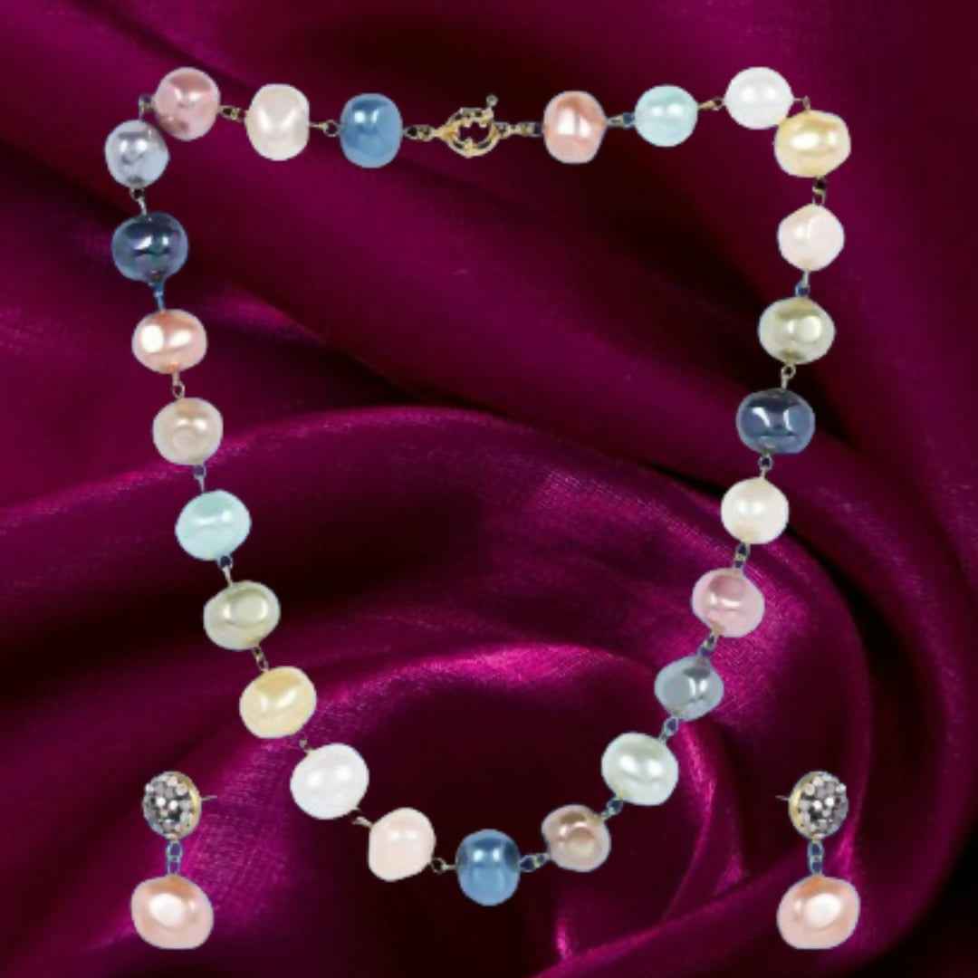 Eternal Multicolour Next-To-Real Pearl Mala