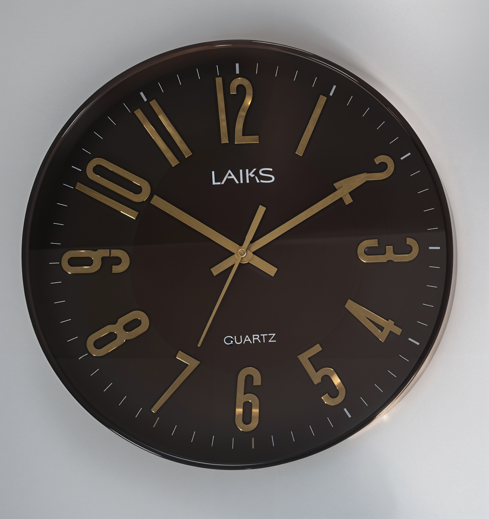 Modern Metallic Number Wall Clock - Sitarahub Sitarahub,