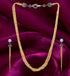Brass Snake Chain Necklace Set with Earrings