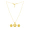 Antique Gold Pendant Set with Stud Earrings - Sitarahub Sitarahub,