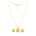 Antique Gold Pendant Set with Stud Earrings - Sitarahub Sitarahub,