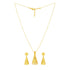 Cone Drop Antique Gold Pendant Set with Circular Tops - Sitarahub Sitarahub,