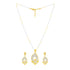 Duotone Sparkle Drop Chain Pendant & Earring Set - Sitarahub Sitarahub,