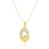 Duotone Sparkle Drop Chain Pendant & Earring Set - Sitarahub Sitarahub,