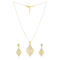 Graceful Leaf-Inspired Dual-Tone Pendant Set - Sitarahub Sitarahub,