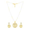 Radiant Dual-Tone Round Chain Pendant Set - Sitarahub Sitarahub,