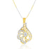 Dual-Tone Paisley Chain Pendant Set - Sitarahub Sitarahub,