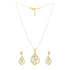 Dual-Tone Paisley Chain Pendant Set - Sitarahub Sitarahub,