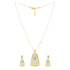 Elegant Dual-Tone Geometric Chain Pendant Set - Sitarahub Sitarahub,