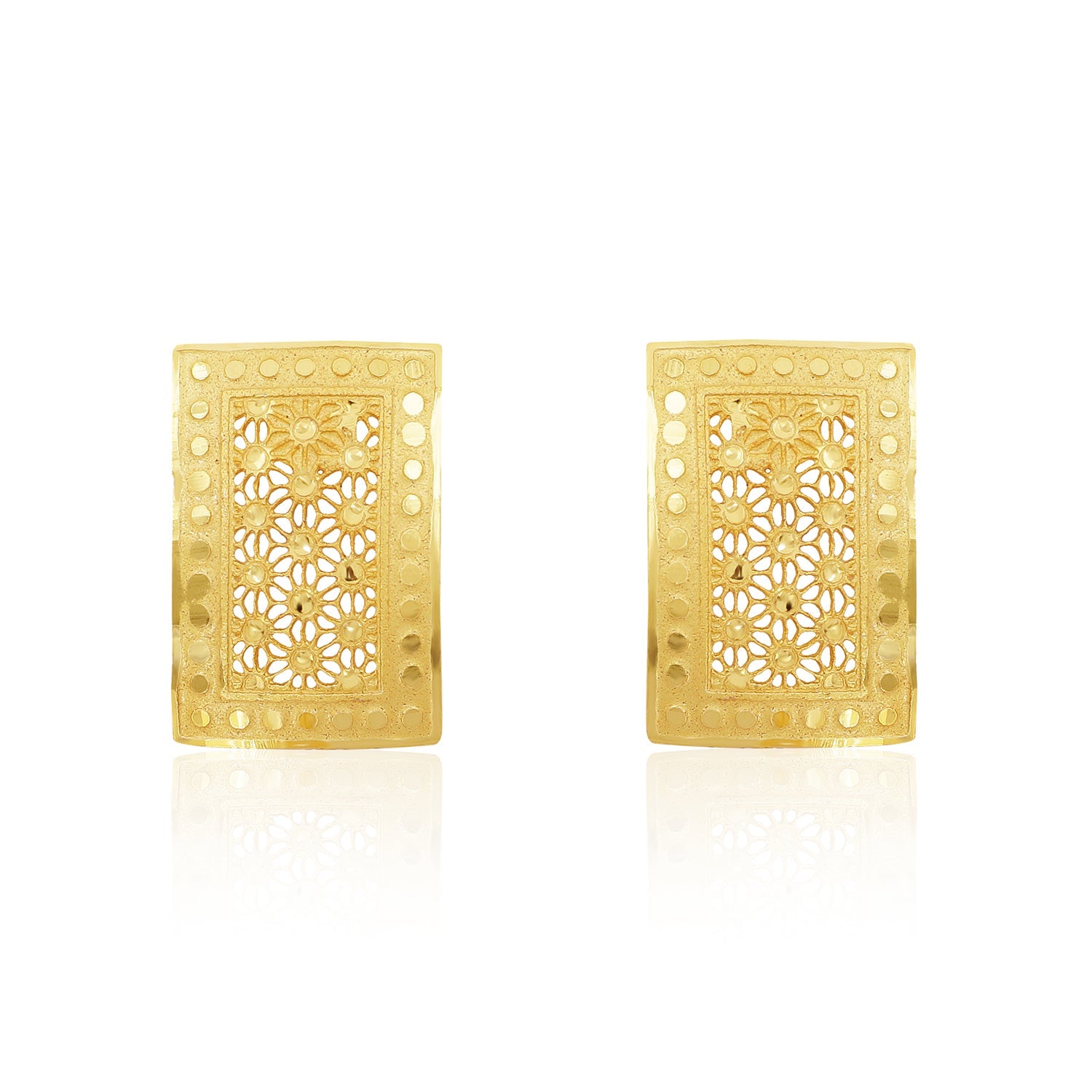 Sublime Rectangular Gold-Plated Chain Pendant Set - Sitarahub Sitarahub,