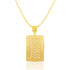 Sublime Rectangular Gold-Plated Chain Pendant Set - Sitarahub Sitarahub,