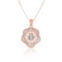 Rose Gold Bloom Motif Pendant Set - Sitarahub Sitarahub,