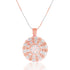Radiant Copper-Silver Floral Pendant Set - Sitarahub Sitarahub,