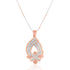 Elegant Petal Shaped Copper-Silver Pendant Set - Sitarahub Sitarahub,