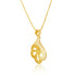 Elegant Gold-Toned Paisley Pendant Set with Earrings - Sitarahub Sitarahub,