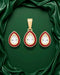 Classic Dewdrop Crystal Pendant Set with Earrings - Sitarahub Sitarahub,