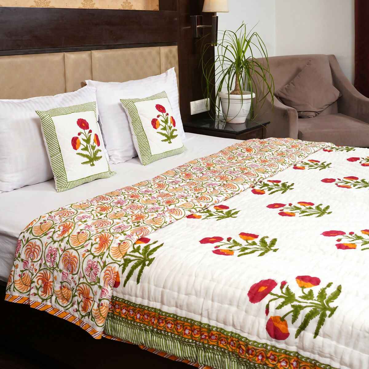 Organic Handmade Jaipur Quilt