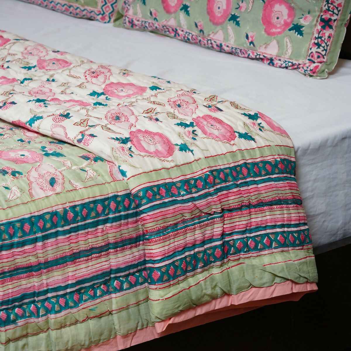 Organic Handmade Jaipur Quilt
