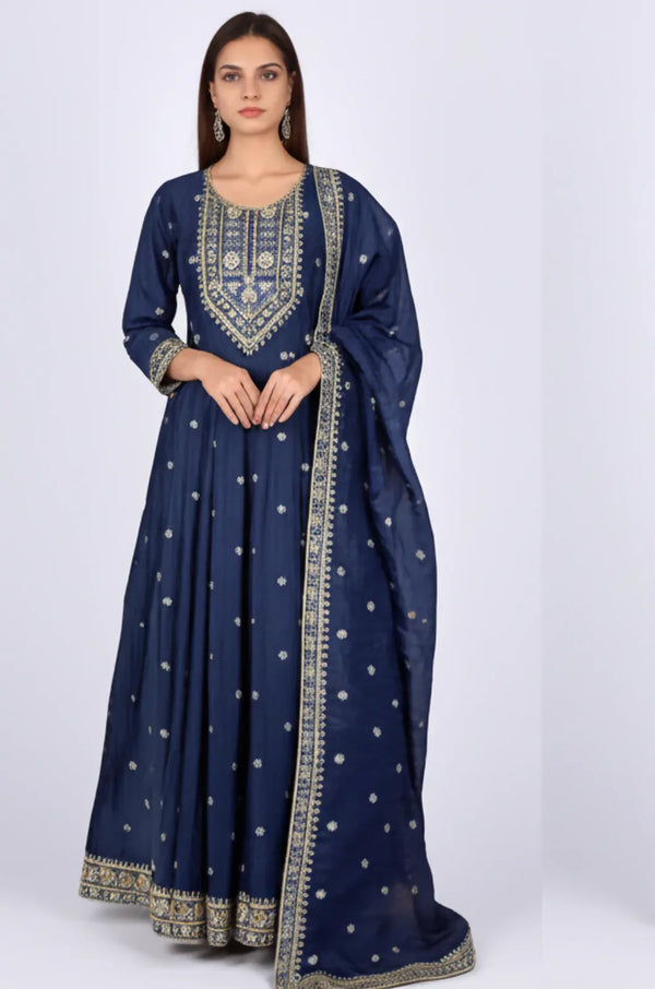 Dark Spell Anarkali Churidar Suit - Sitarahub