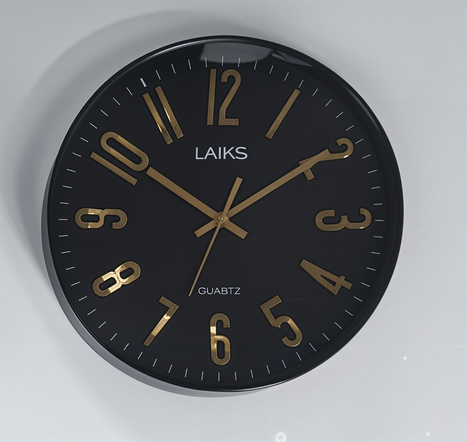Modern Metallic Number Wall Clock - Sitarahub Sitarahub,