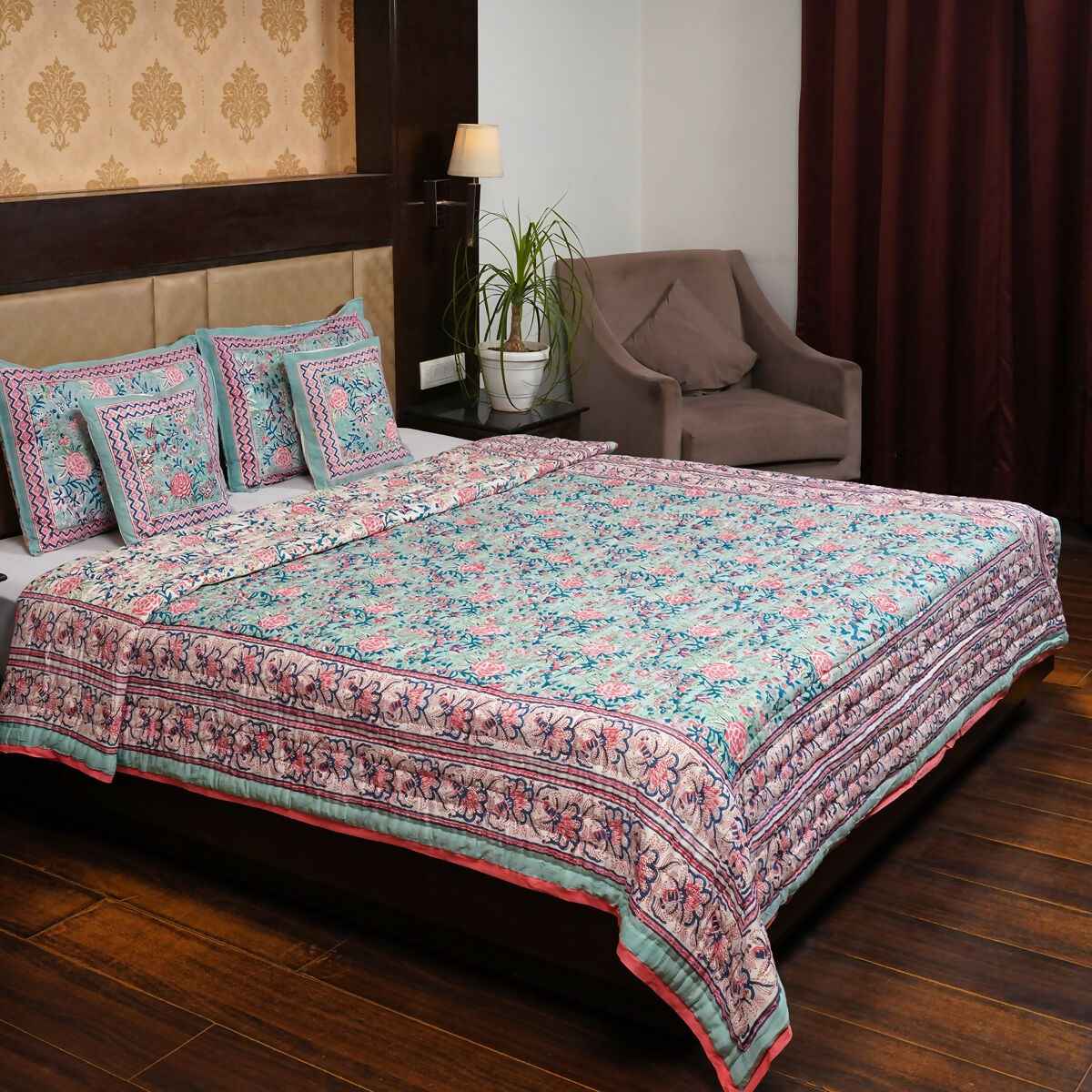 Organic Handmade Jaipur Quilt