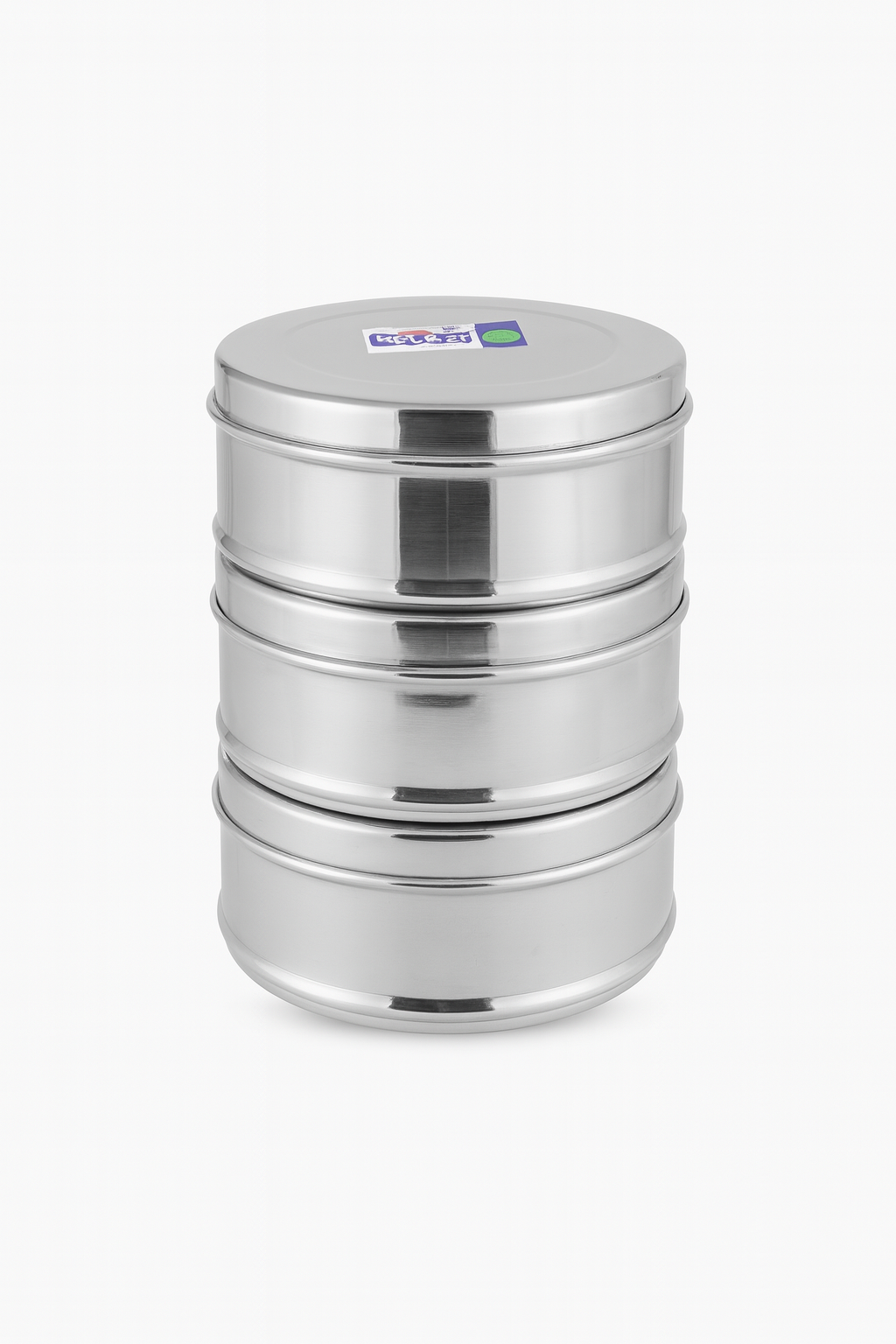 Premium Stainless Steel Puri Dibba / Food Storage Container – Multi-Layer