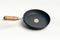 Non-Stick Iron Fry Pan with Wooden Handle – Heavy Duty Kadhai / Skillet