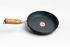 Non-Stick Iron Fry Pan with Wooden Handle – Heavy Duty Kadhai / Skillet
