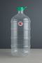 Premium Transparent Water Jar with Green Cap
