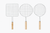 Stainless Steel BBQ Grill Net with Wooden Handle – Round & Square Options