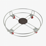 Heavy-Duty Stainless Steel Gas Cylinder Trolley with 360° Rotating Wheels