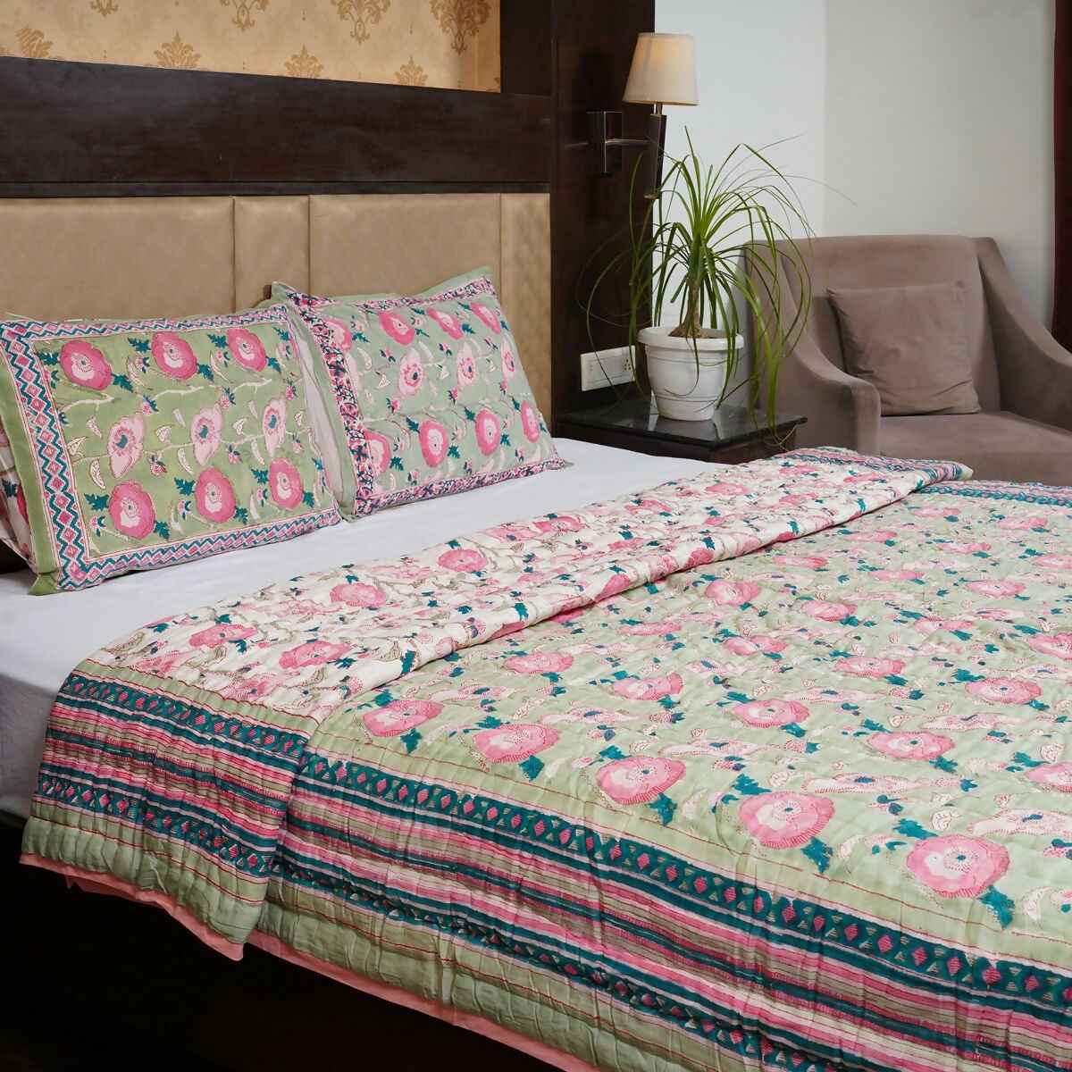 Organic Handmade Jaipur Quilt