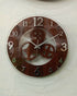 Premium Wooden Gear Wall Clock – Round with Silver Numerals
