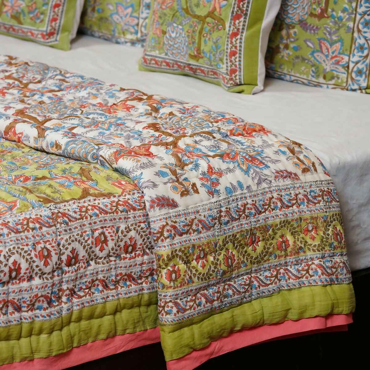 Organic Handmade Jaipur Quilt