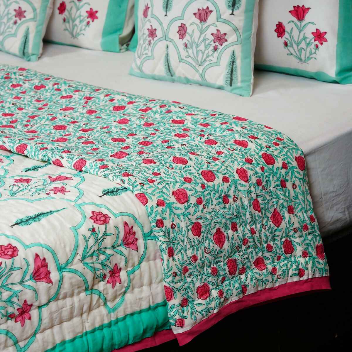 Organic Handmade Jaipur Quilt