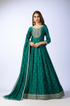 Seagrass Green Anarkali Churidar Suit