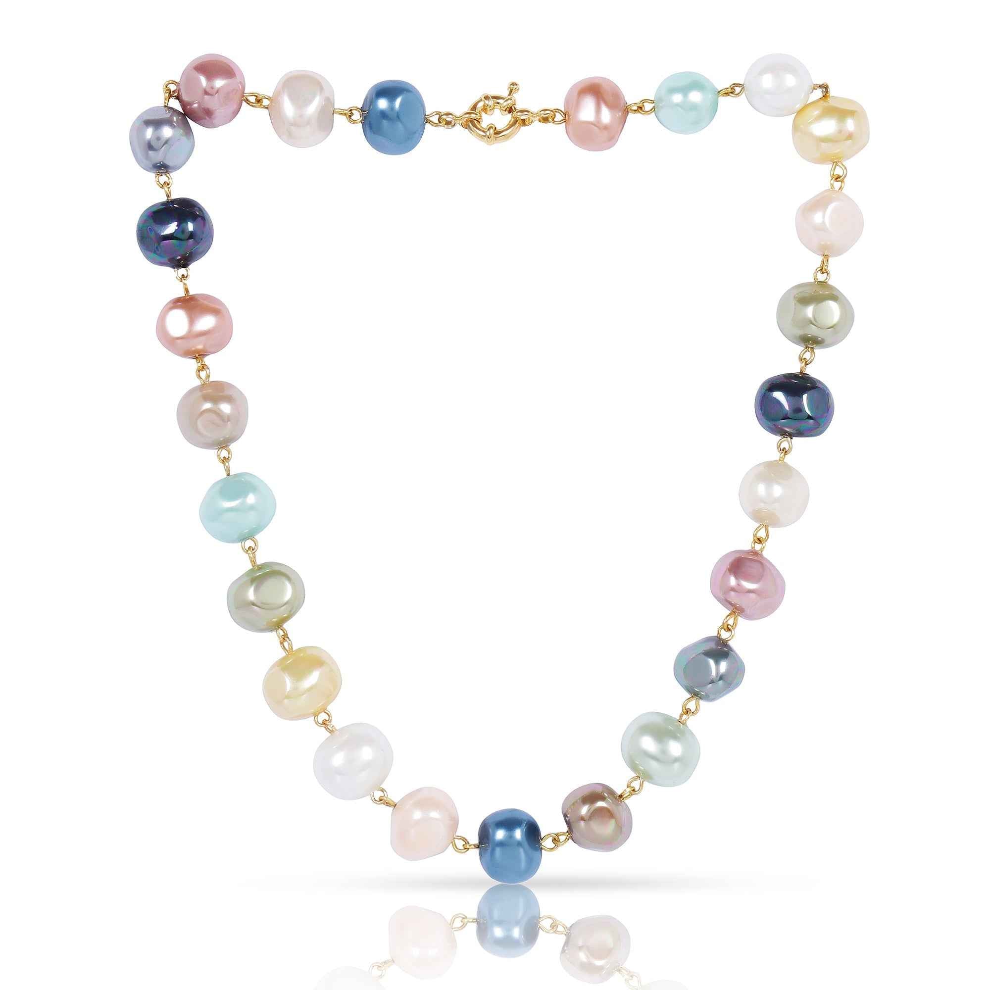 Eternal Multicolour Next-To-Real Pearl Mala
