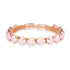 Rose Gold Mesh Bracelet with Clover Stones