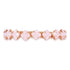 Rose Gold Mesh Bracelet with Clover Stones