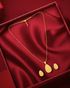 Elegant Tear Drop Antique Gold Pendant Set - Sitarahub Sitarahub,