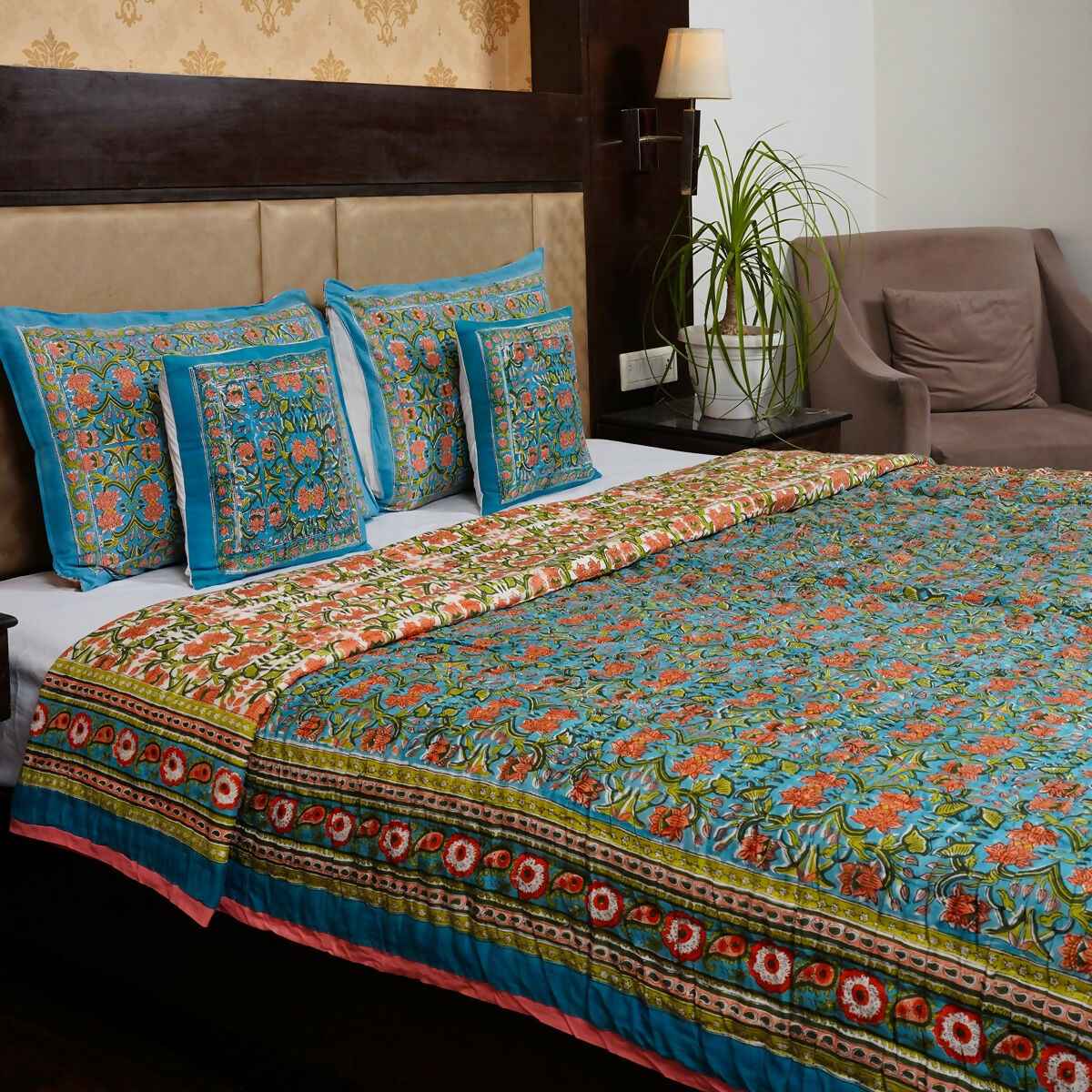 Organic Handmade Jaipur Quilt